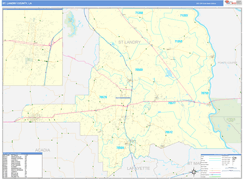 St. Landry Parish (County), LA Digital Map Basic Style